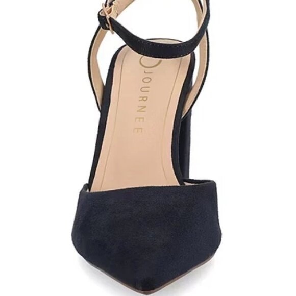 Journee Collection Tyyra Women’s Pointed Block Heel Pumps Sz 8 MSRP $103 - Picture 1 of 5